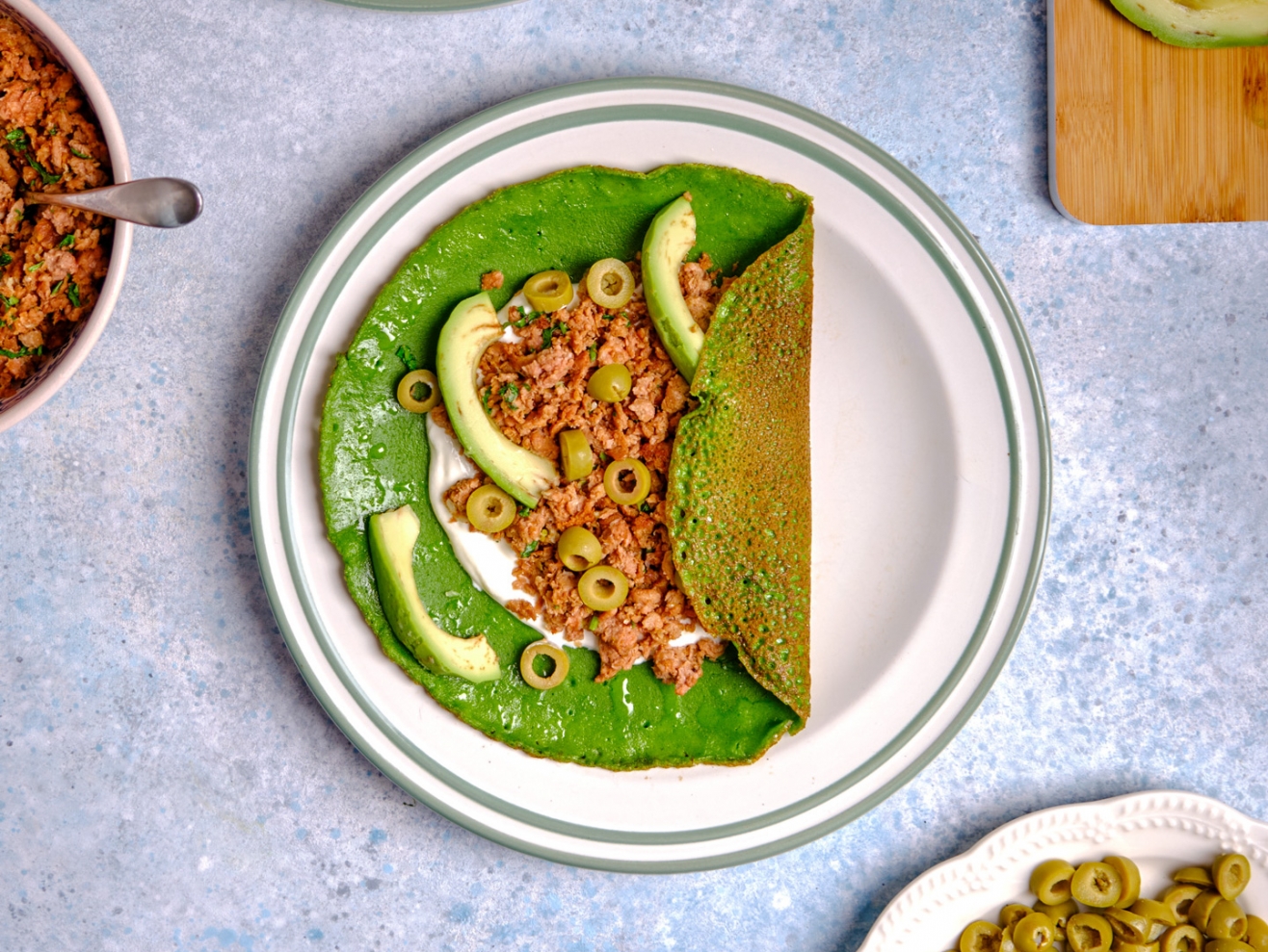 Spinach pancakes with Eat Me At