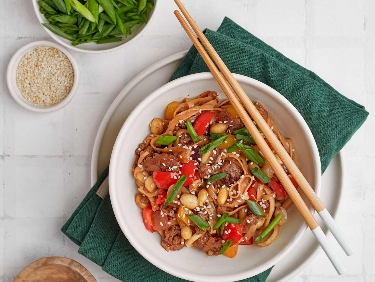 Kung Pao Noodles with Eat me at