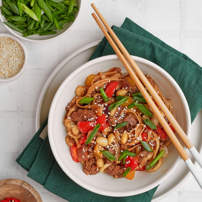 Kung Pao Noodles with Eat me at