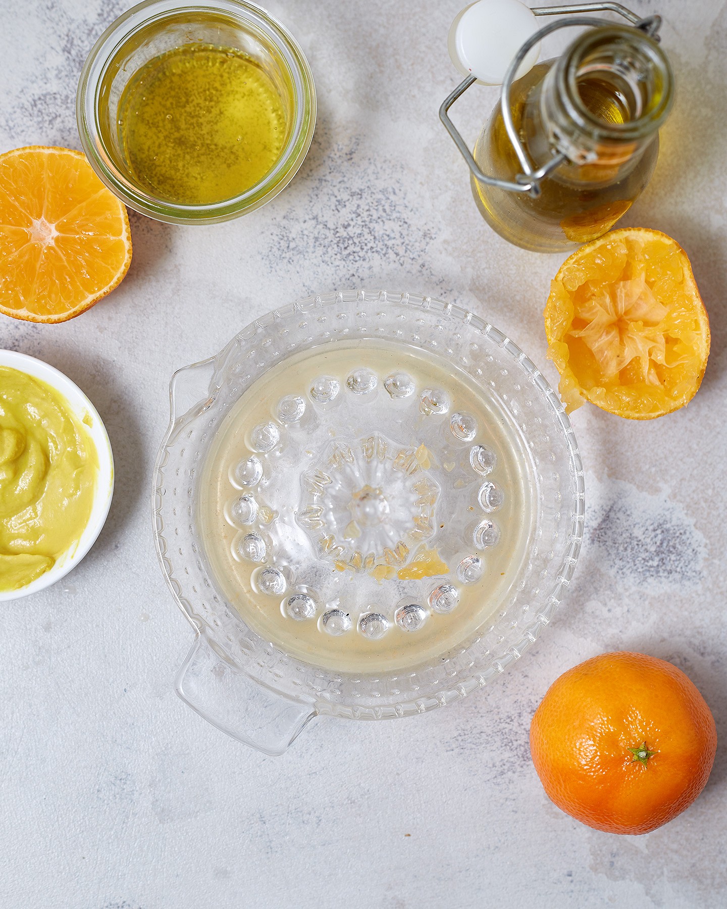 Salad with meatballs Eat me at, tangerines, apples and pomegranate - Photo №5