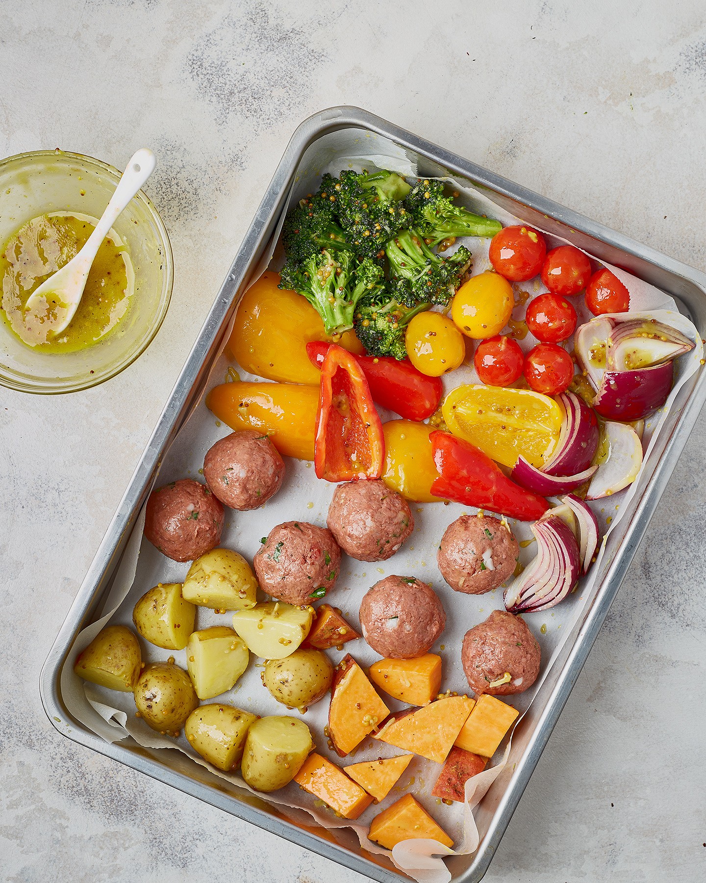 Traybake Dinner (Baked Vegetables and Eat Me At Meatballs) - Photo №5