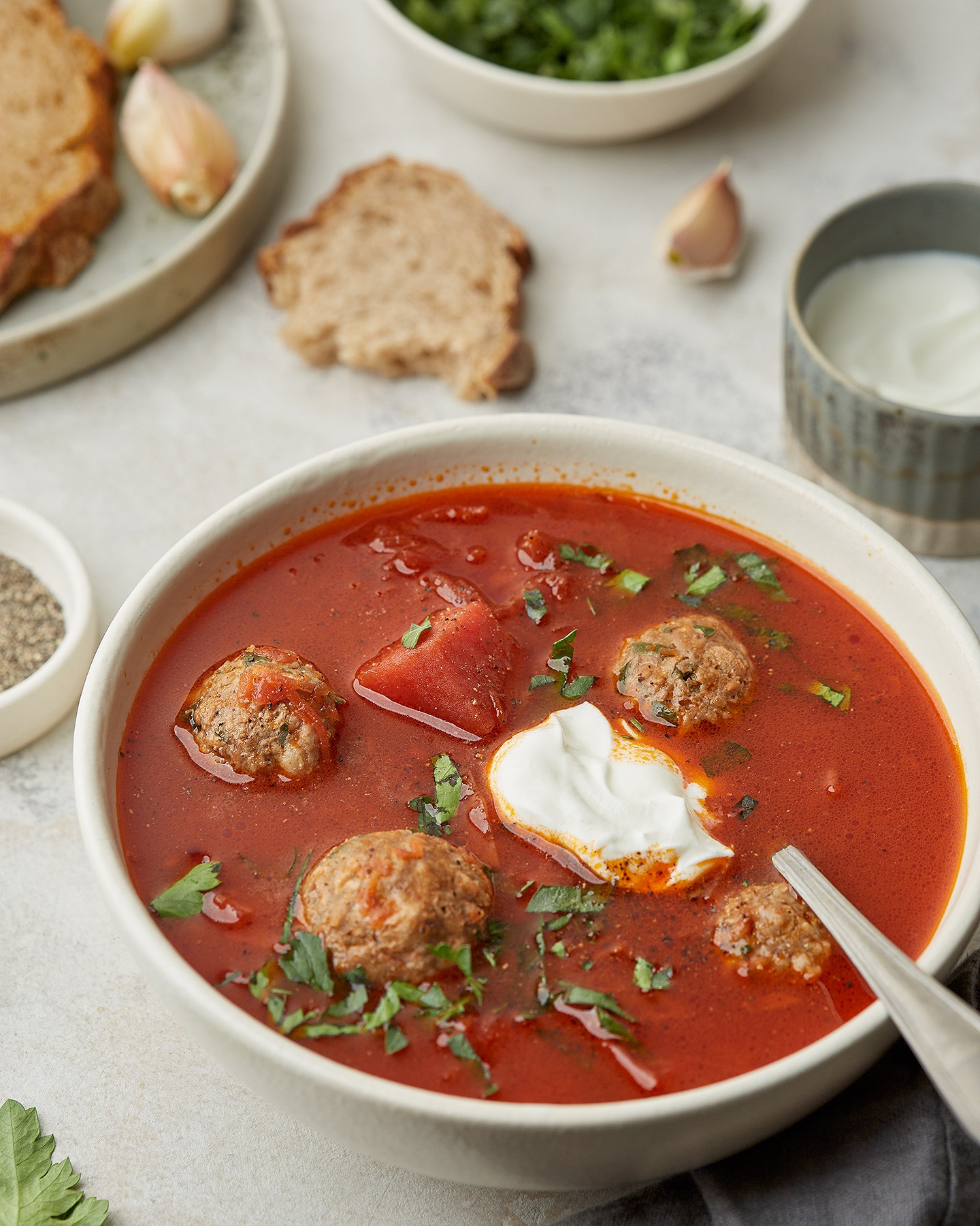 Borsch with meatballs Eat me at - Photo №9