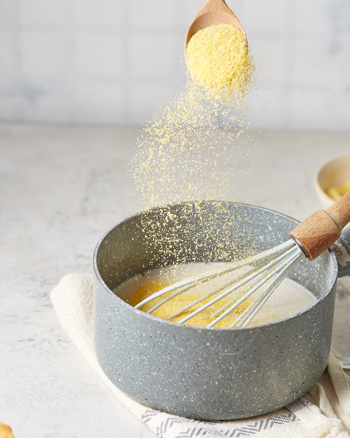 Banosh with eat me at minced meat and mushrooms - Photo №3