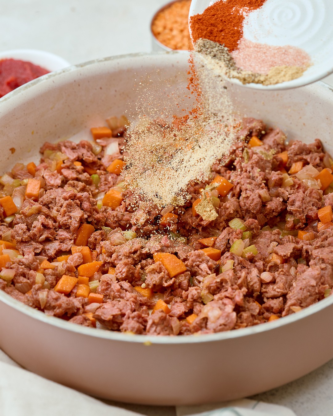 Thick lentil soup with minced meat eat me at - Photo №7