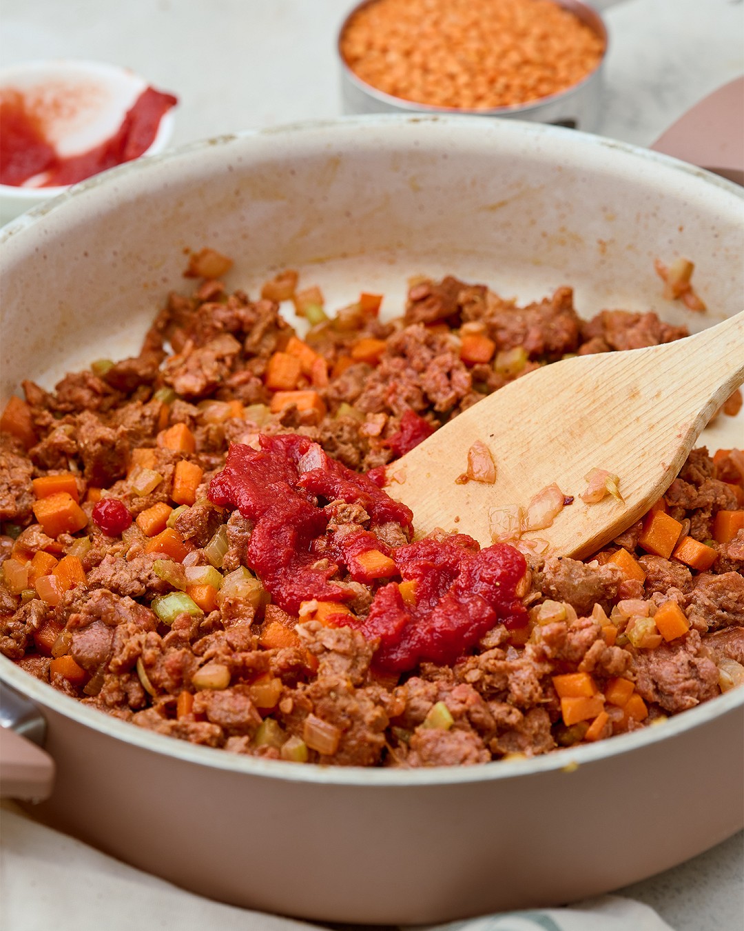 Thick lentil soup with minced meat eat me at - Photo №8