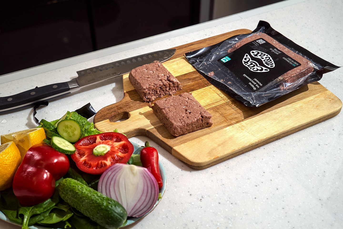 Croissant with vegan scramble and minced meat Eat Me At - Photo №10