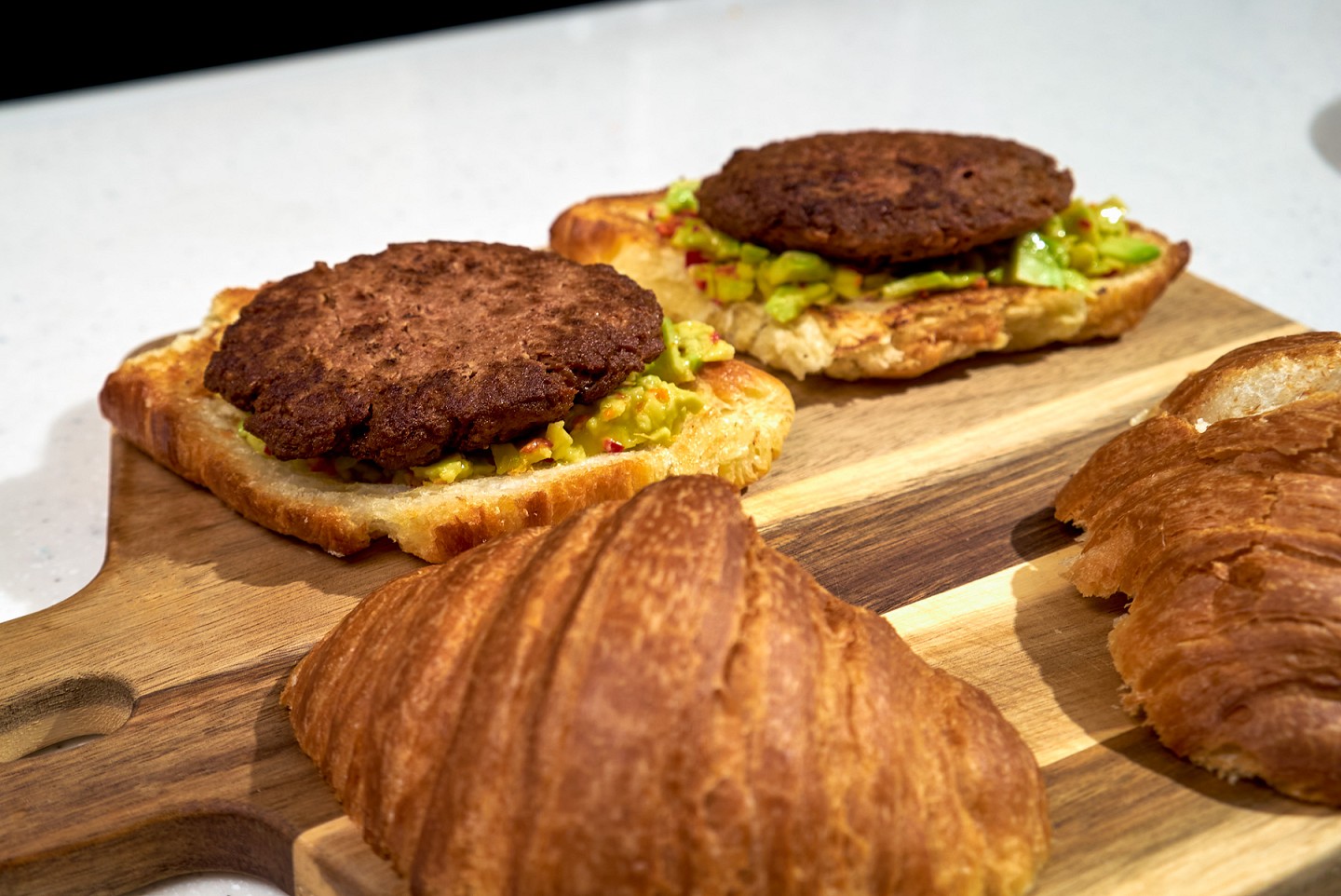 Croissant with vegan scramble and minced meat Eat Me At - Photo №13