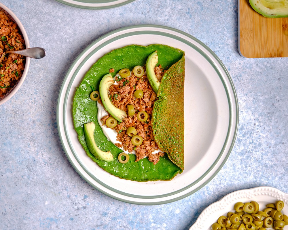 Spinach pancakes with Eat Me At