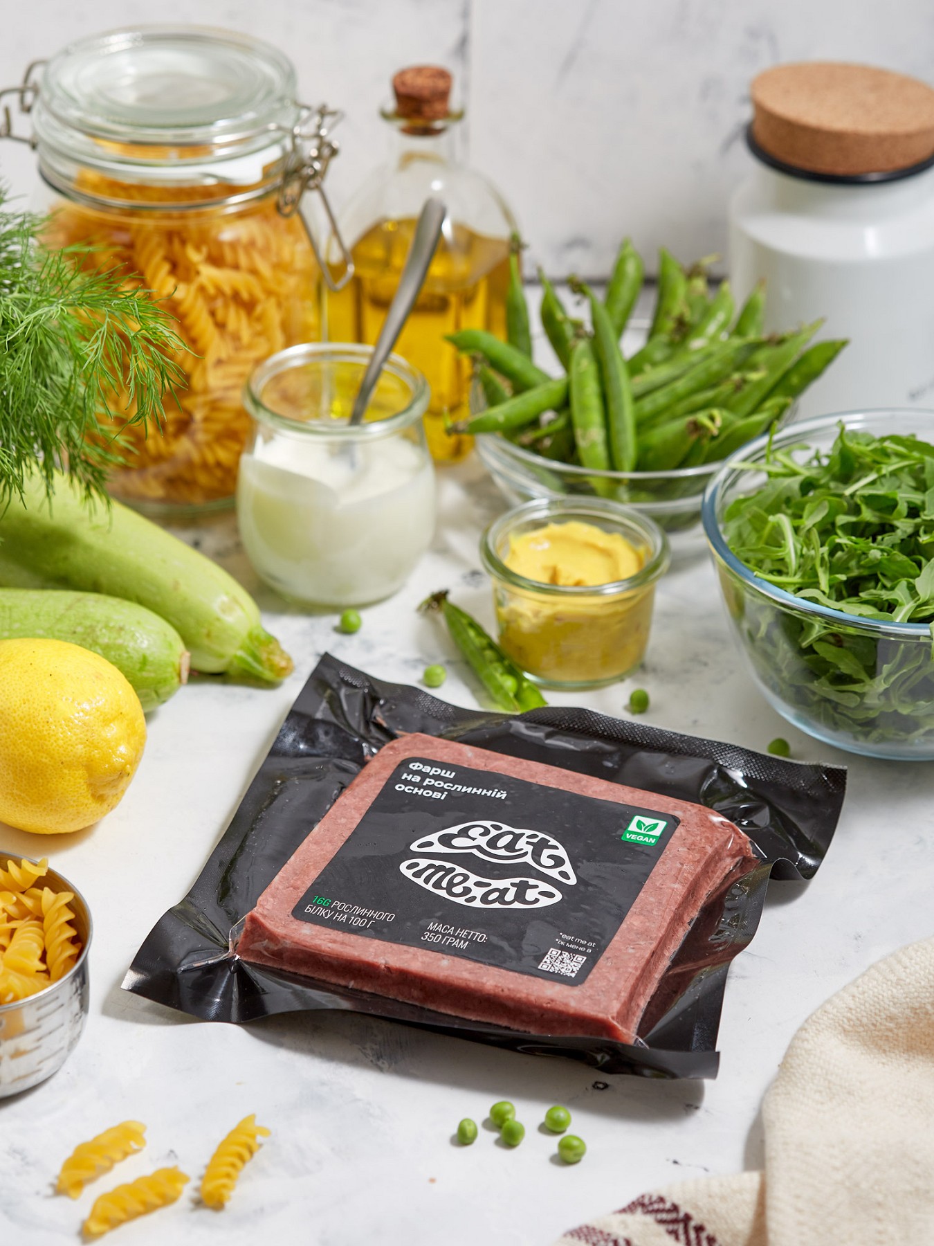 Summer pasta salad with meatballs Eat me at - Photo №2