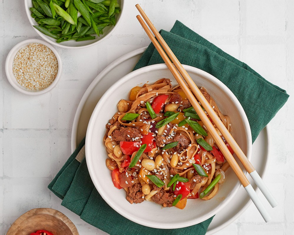 Kung Pao Noodles with Eat me at