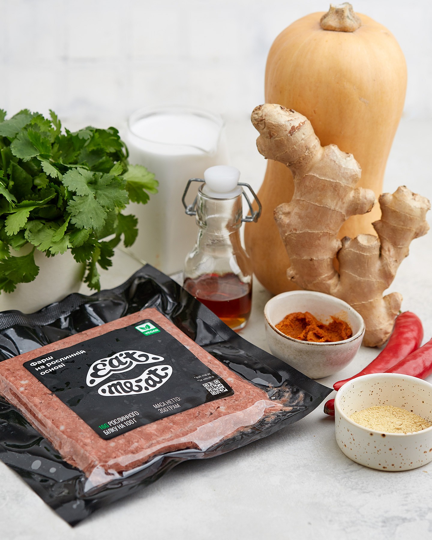 Meatballs Eat me at in pumpkin curry sauce - Photo №2