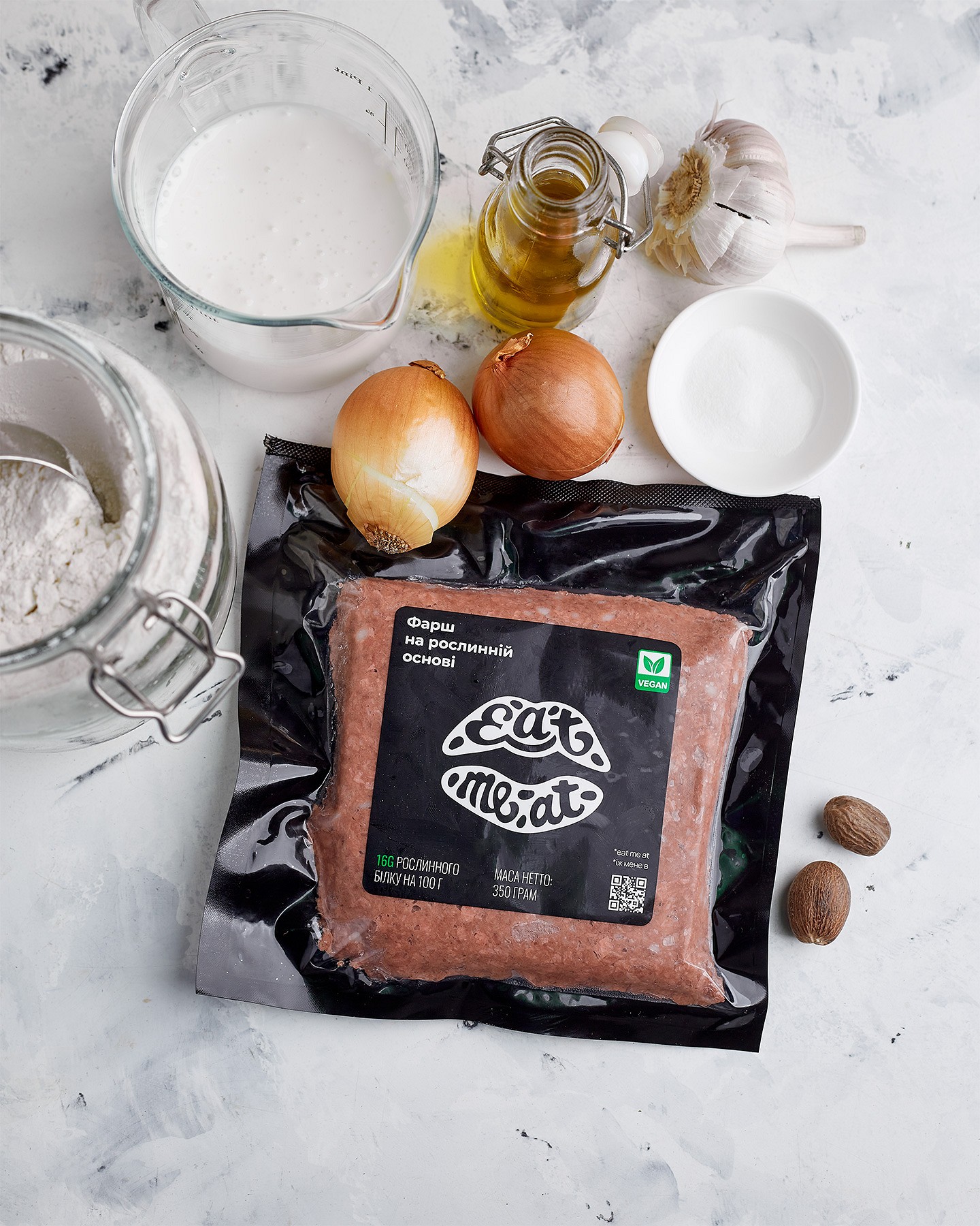 Steam dumplings with minced Eat me at and peanut sauce - Photo №2