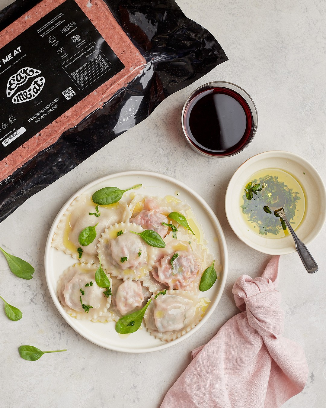 Ravioli with minced meat Eat me at and spinach - Photo №10